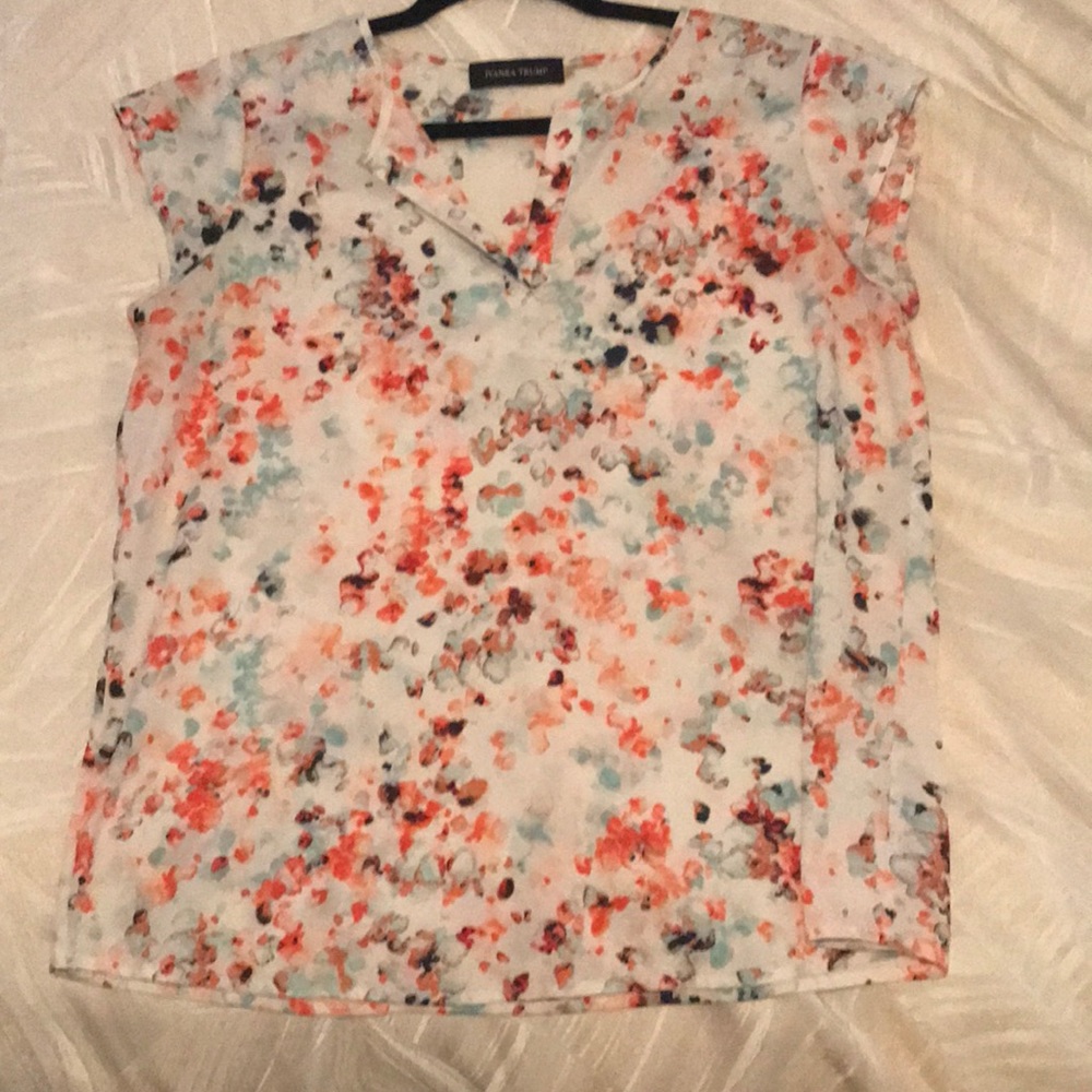 Ivanka trump business casual watercolor blouse